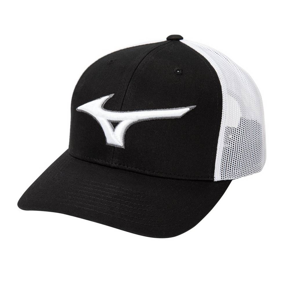 Gorro Mizuno Diamond Trucker Hombre Negras/Blancas Ofertas CFPI-98643